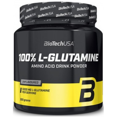 Biotech USA 100% L-Glutamine 500 грамм, глютамин