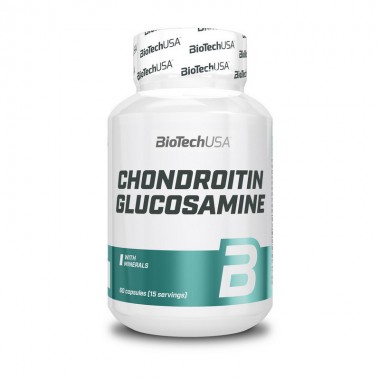 Biotech USA Chondroitin Glucosamine 60 капсул, хондроїтин глюкозамін