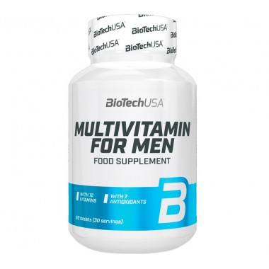 Biotech USA Multivitamin for Men 60 таблеток, вітамінний комплекс для чоловіків