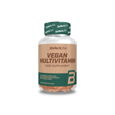 Biotech USA Vegan Multivitamin 60 таблеток, витаминный комплекс для веганов и вегетарианцев